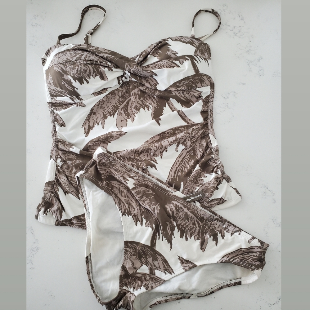 Tommy Bahama coconuts palm trees  2 pieces bathing suit